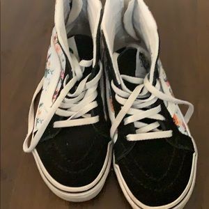 Girls Flower VANS size 13
